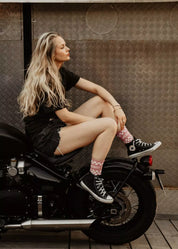SOCKS - CHECKERBOARD PINK