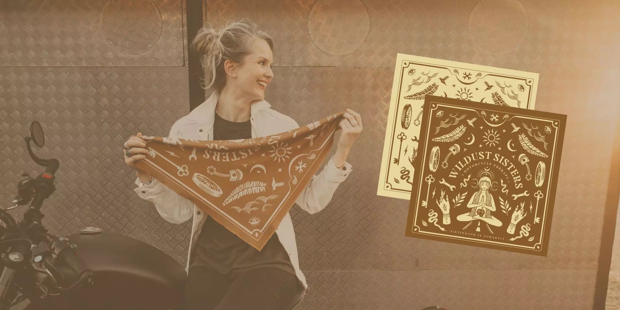 MOTO SCARF - MOTO THERAPY CAMEL