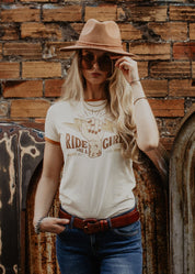 T-SHIRT RETRO - RIDE LIKE A GIRL