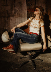 T-SHIRT RETRO - RIDE LIKE A GIRL