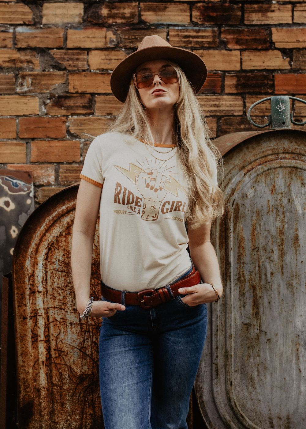 T-SHIRT RETRO - RIDE LIKE A GIRL