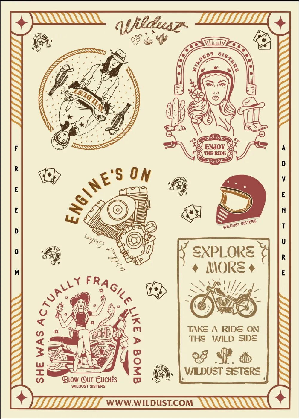 PACK OF 5 STICKER PLATES