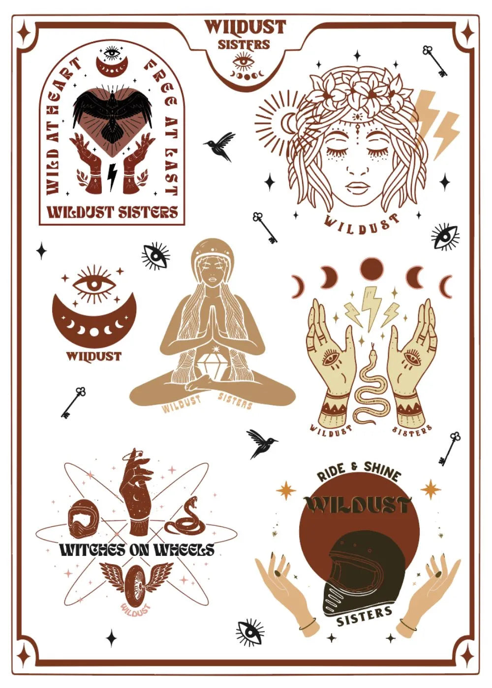 PACK OF 5 STICKER PLATES