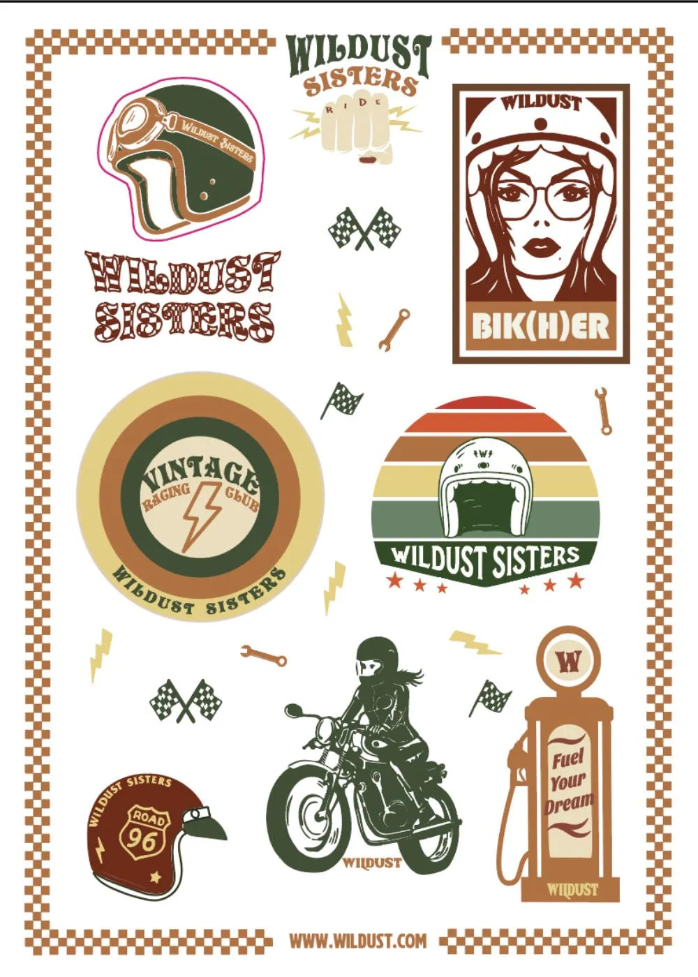PACK OF 5 STICKER PLATES