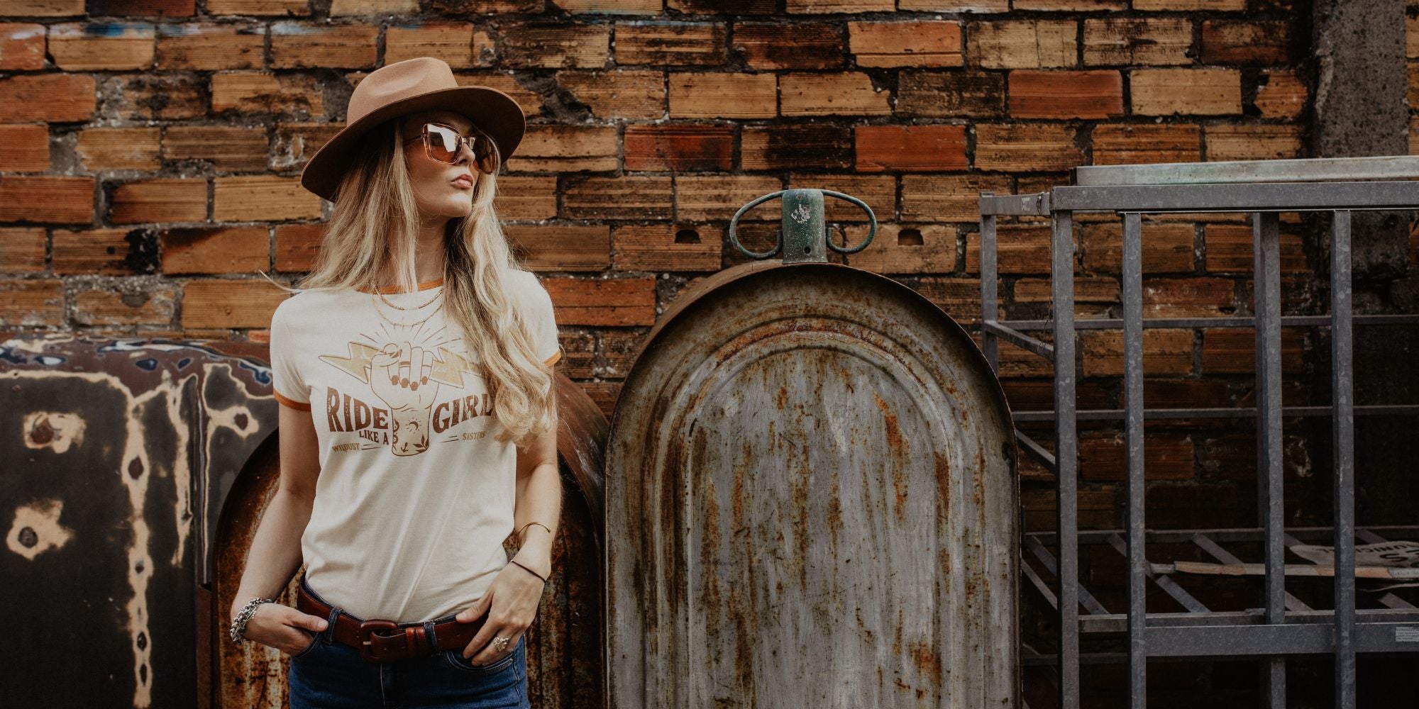 T-SHIRT RETRO - RIDE LIKE A GIRL
