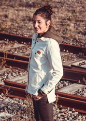 VESTE MOTO MAVERICK - BLANC