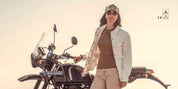 VESTE MOTO MAVERICK - BLANC
