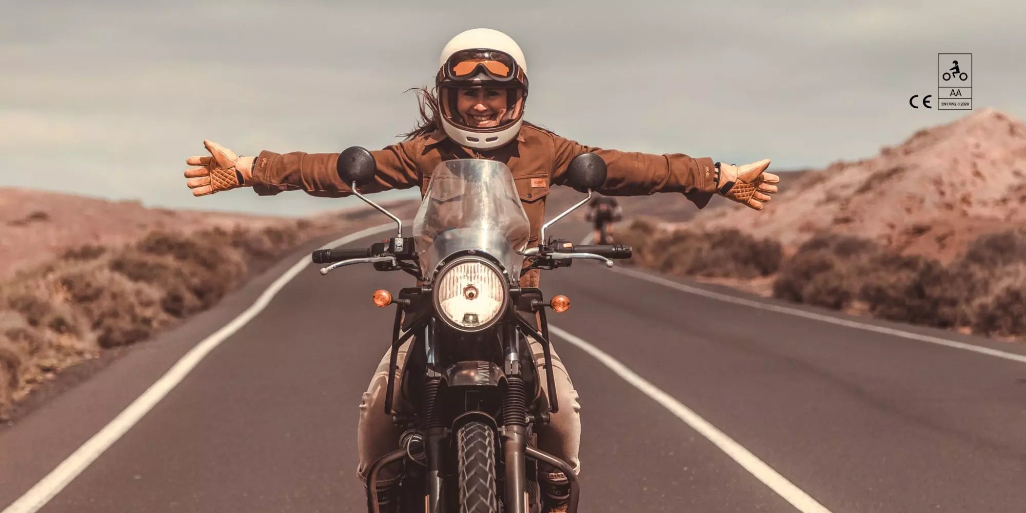 VESTE MOTO LÉGÈRE ARMALITH - KAKI