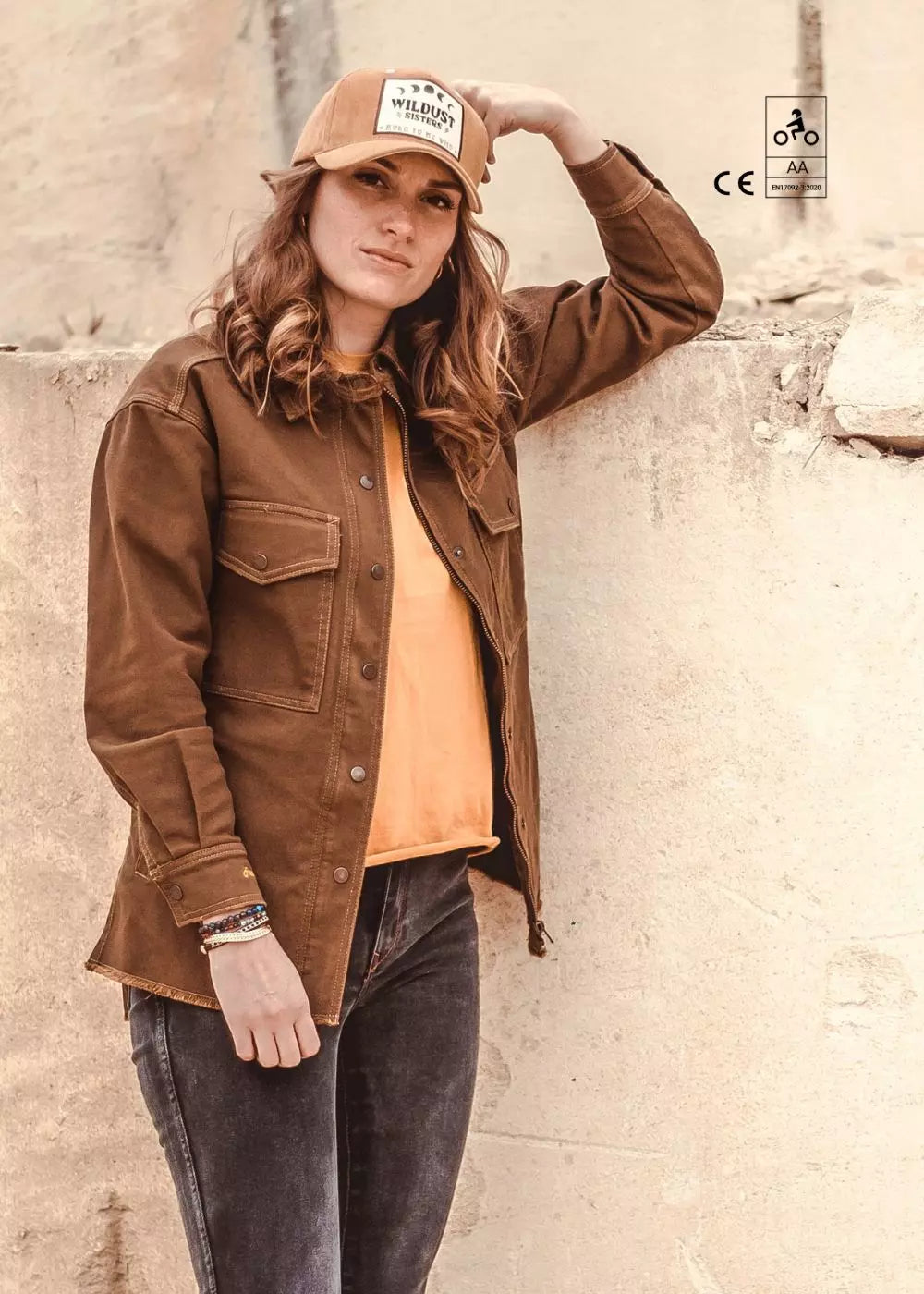 VESTE MOTO LÉGÈRE ARMALITH - KAKI