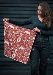 MOTO SCARF - WILD SPIRIT RED