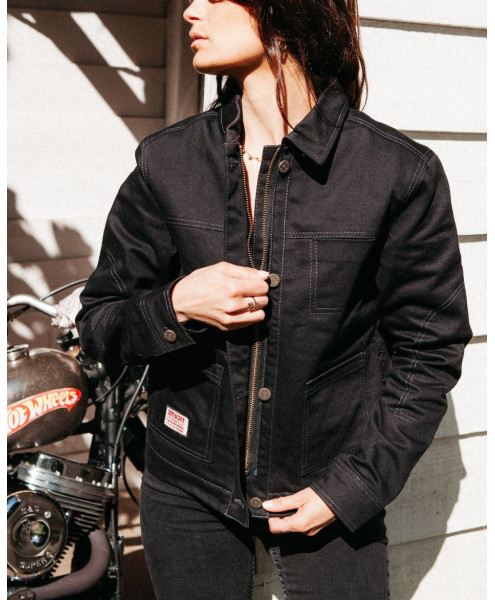 PIONEER MOTO JACKET - BLACK