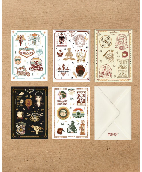 PACK 5 PLANCHES STICKERS