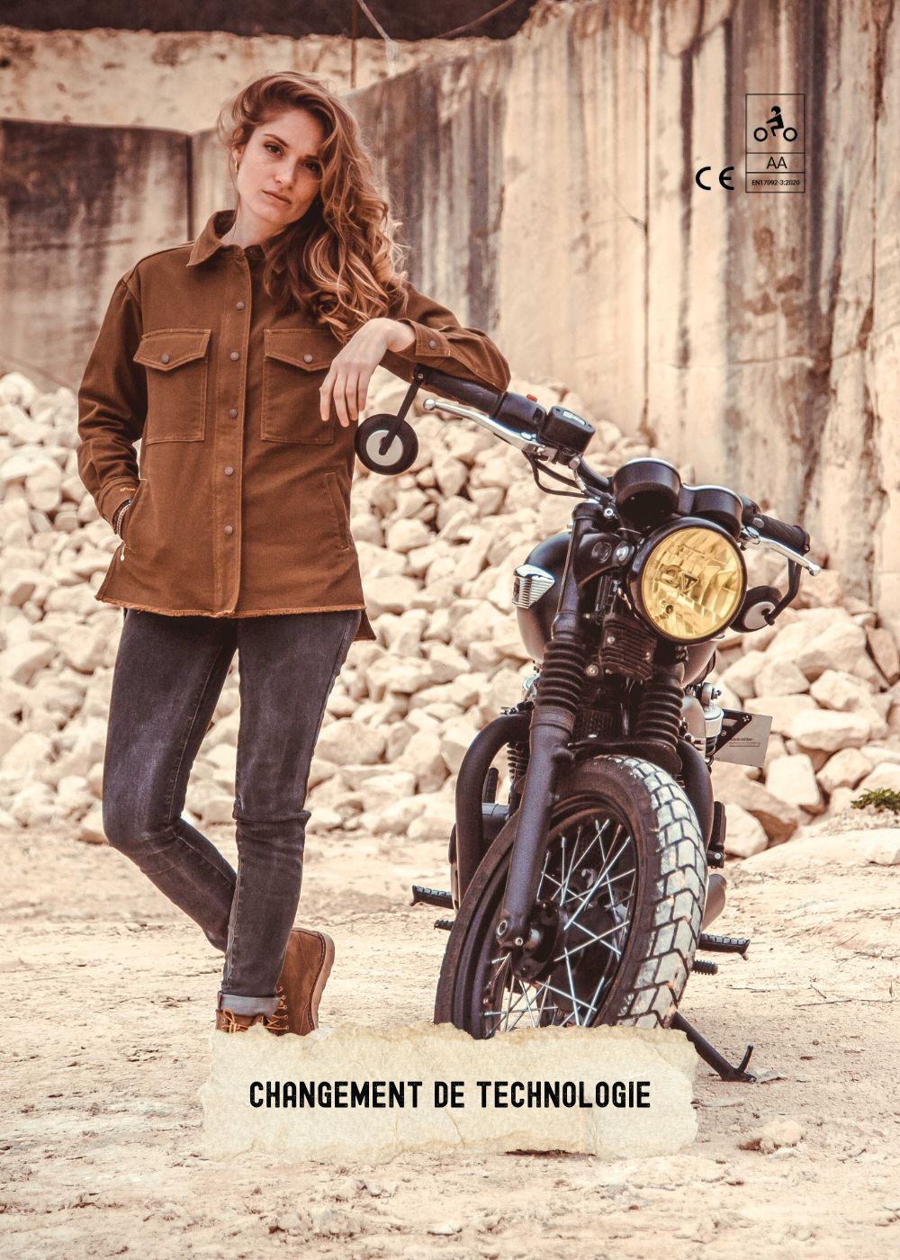 VESTE MOTO LÉGÈRE ARMALITH - KAKI