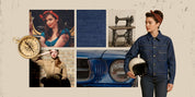 VESTE MOTO DENIM - HERITAGE