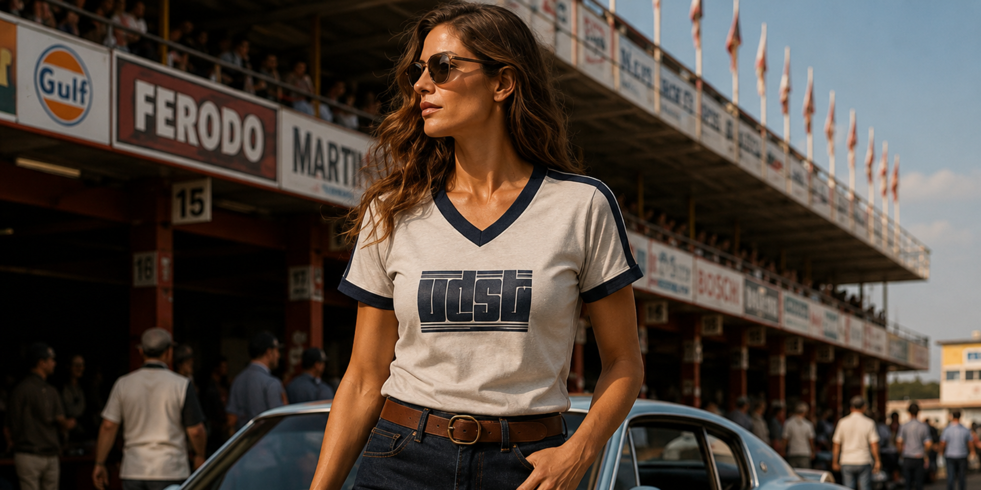 T-SHIRT - BLUE RACER
