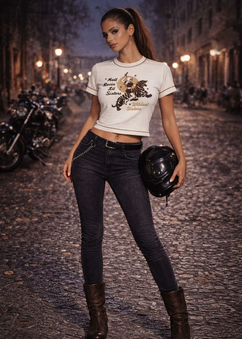 CROPPED TEE - HELL RACIN'