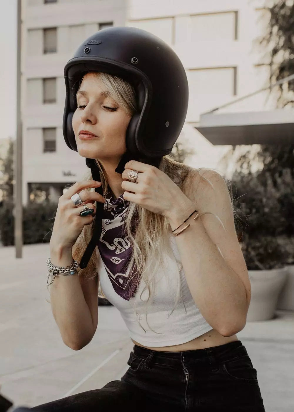 FOULARD MOTO - MOTO THERAPY PURPLE