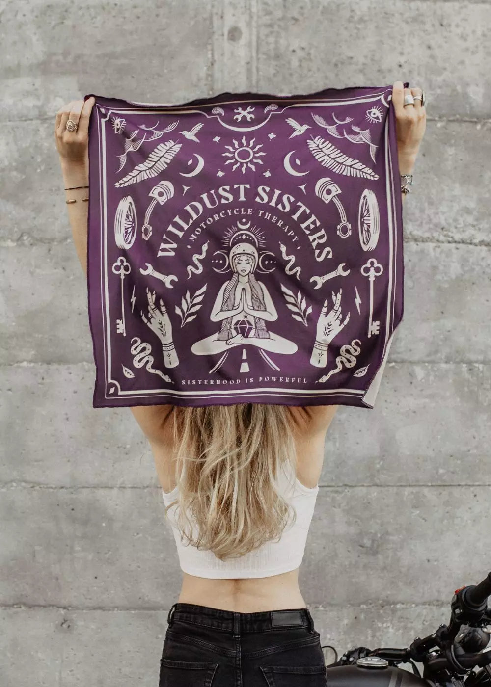 FOULARD MOTO - MOTO THERAPY PURPLE