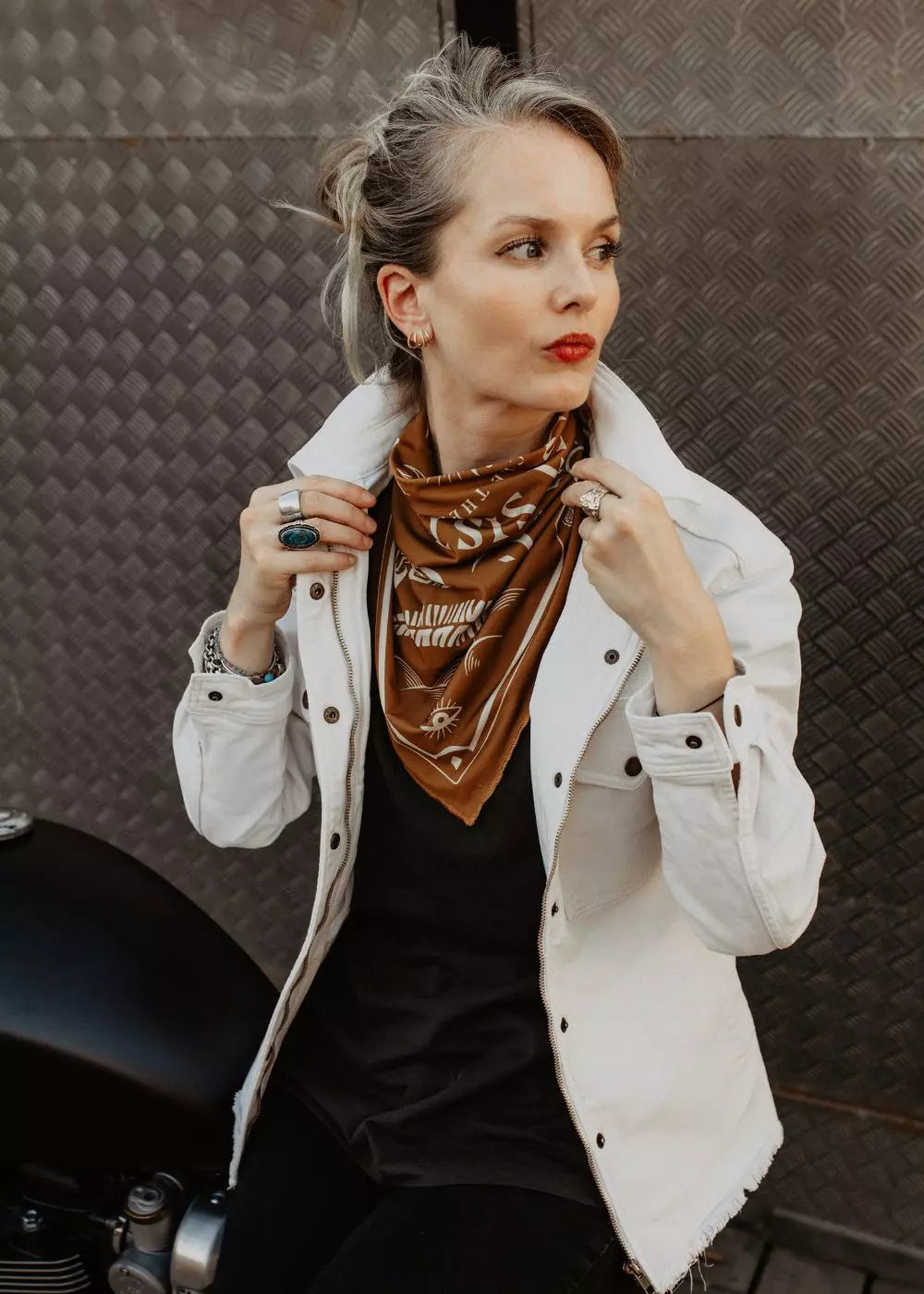 FOULARD MOTO - MOTO THERAPY CAMEL