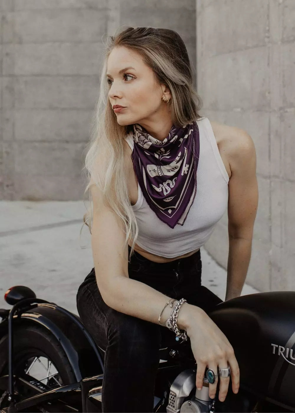 FOULARD MOTO - MOTO THERAPY PURPLE