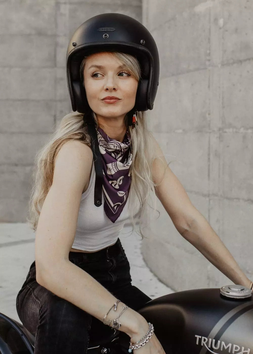FOULARD MOTO - MOTO THERAPY PURPLE