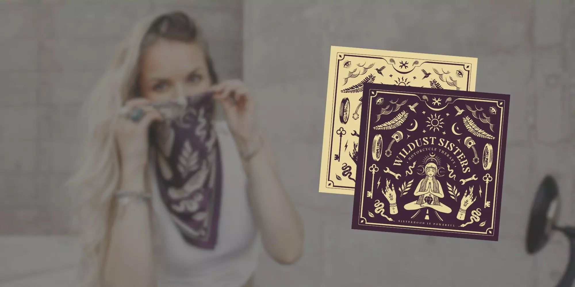 FOULARD MOTO - MOTO THERAPY PURPLE