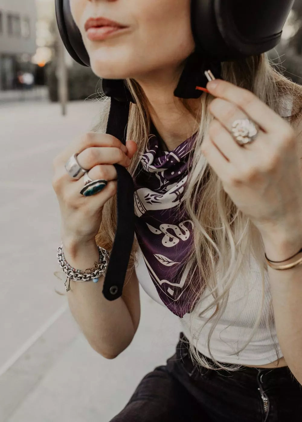 FOULARD MOTO - MOTO THERAPY PURPLE