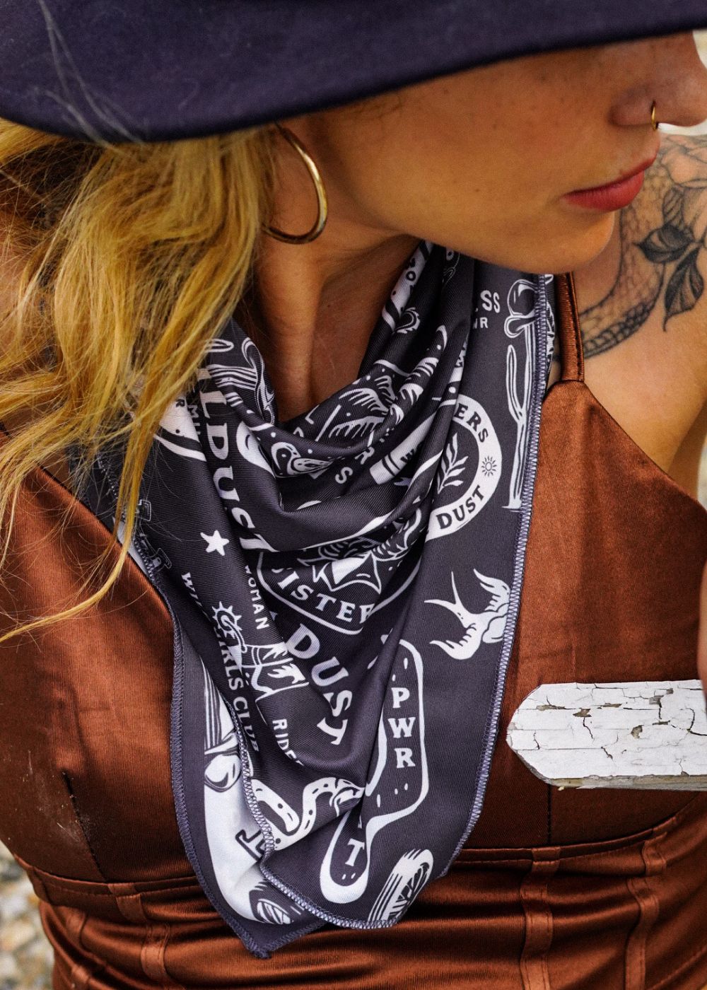 MOTO SCARF - WILD SPIRIT GREY