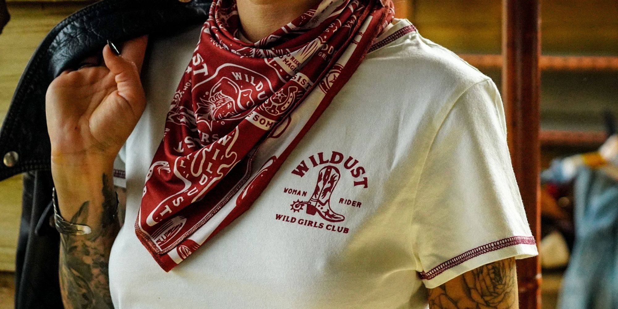 MOTO SCARF - WILD SPIRIT RED