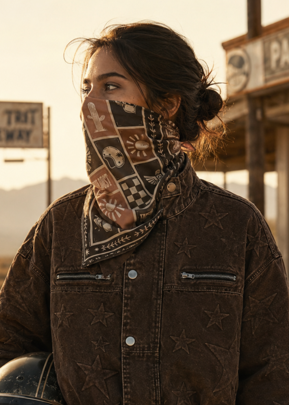 MOTORCYCLE SCARF - DUST