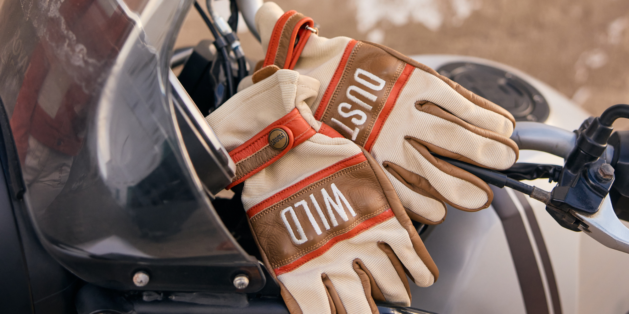 MX GLOVES KP - WILD DUST WHITE