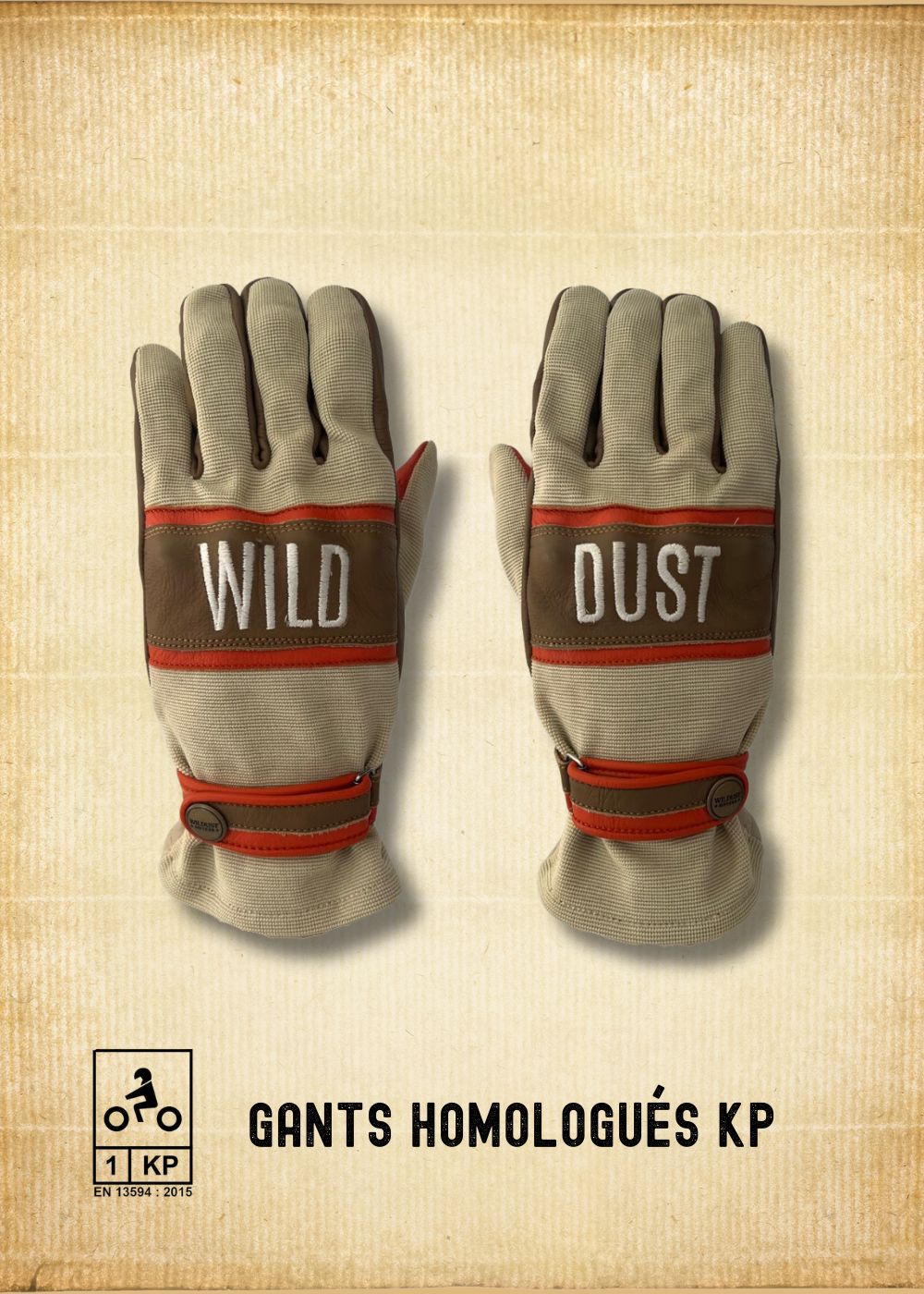 MX GLOVES KP - WILD DUST WHITE