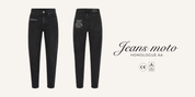 MOTO JEANS - HIGHWAY BLACK (CE)