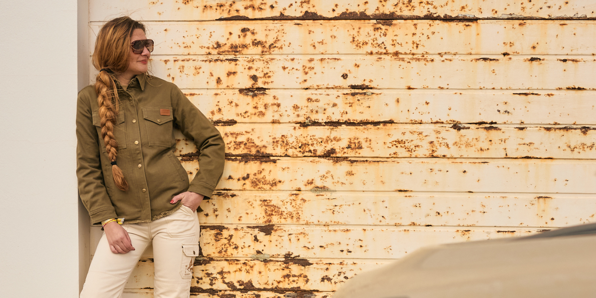 MAVERICK MOTORCYCLE JACKET - KHAKI