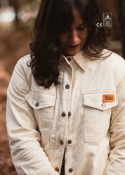 MAVERICK MOTORCYCLE JACKET - WHITE