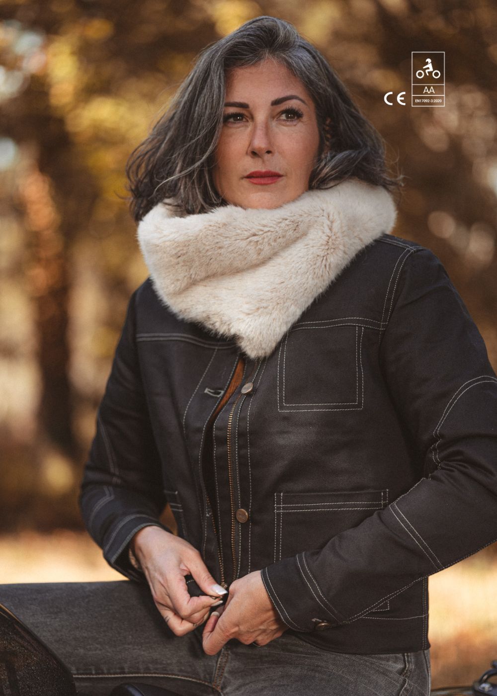 PIONEER MOTORCYCLE JACKET - BLACK