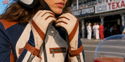 70s STRIPES GLOVES - BLUE