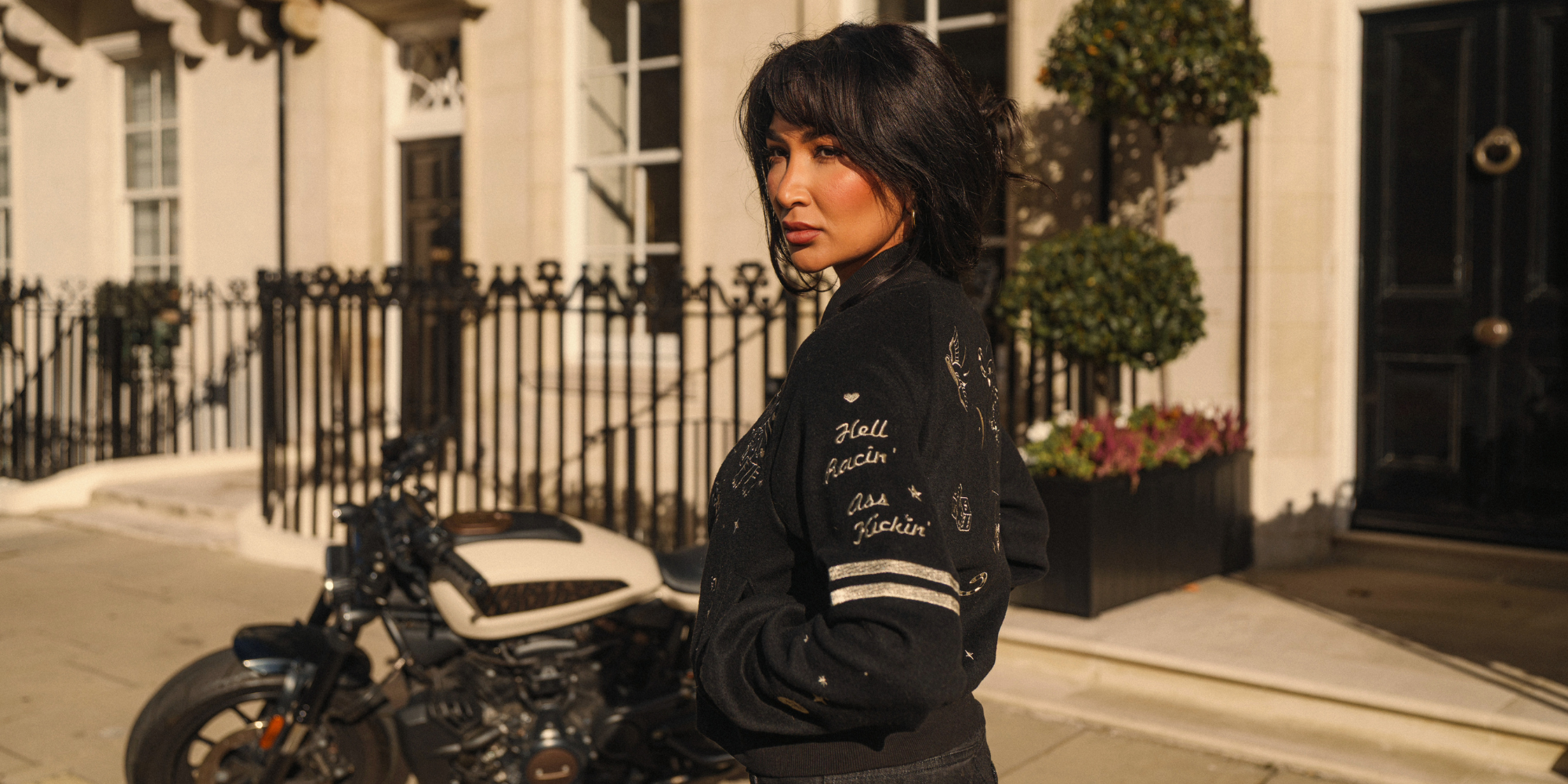 VARSITY JACKET - ORACLE BLACK