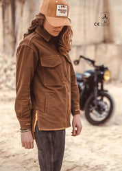 MAVERICK MOTORCYCLE JACKET - KHAKI