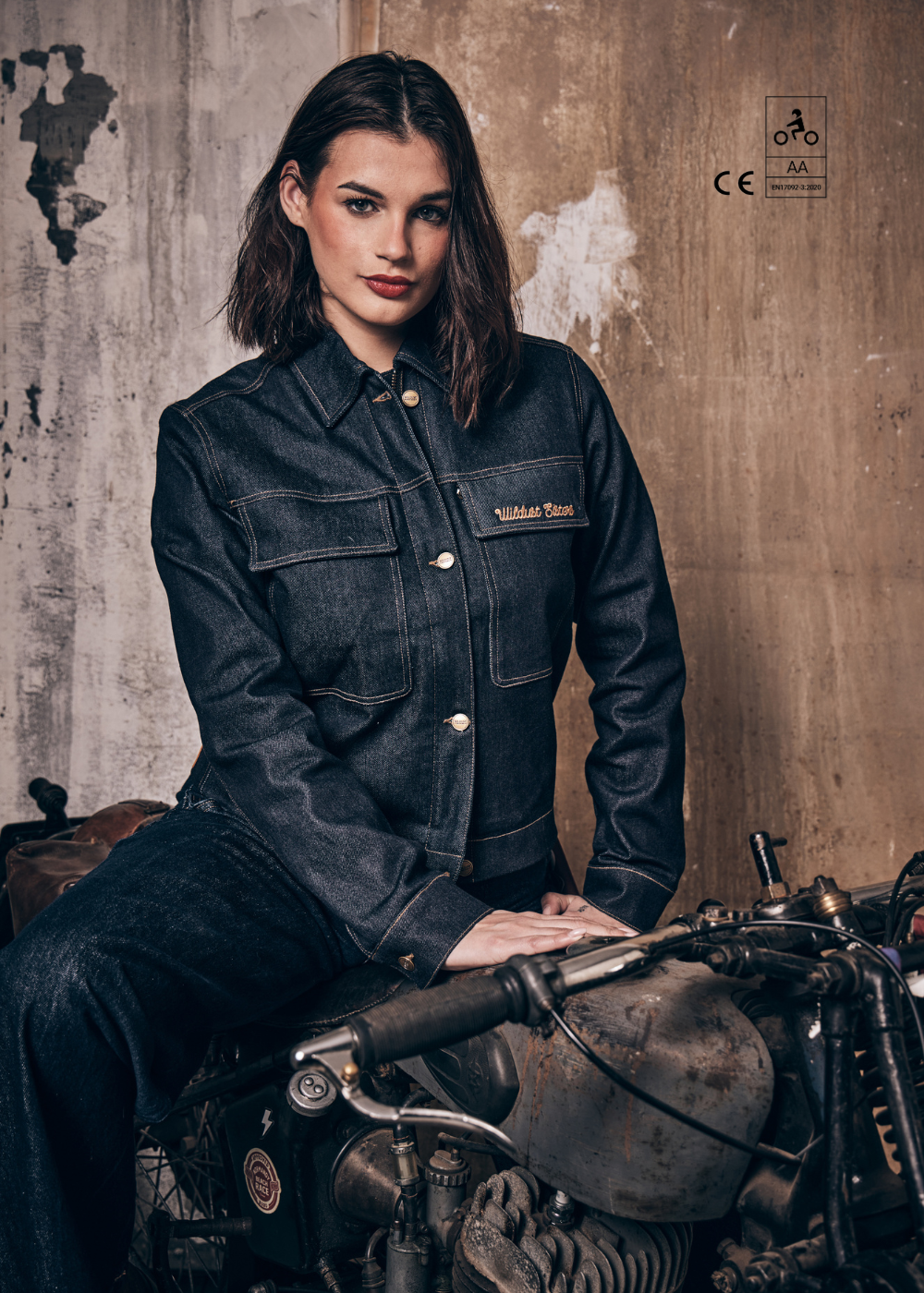 VESTE MOTO DENIM - HERITAGE