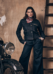 VESTE MOTO DENIM - HERITAGE