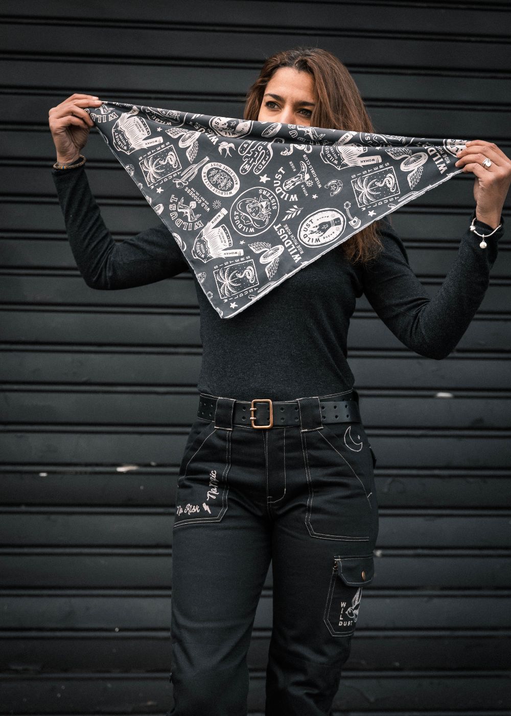 FOULARD MOTO -  WILD SPIRIT GREY