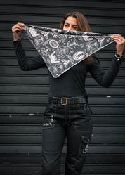 FOULARD MOTO -  WILD SPIRIT GREY