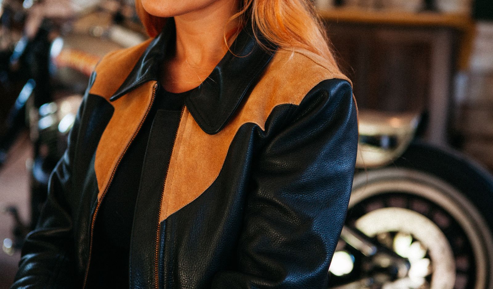 VESTE MOTO POUR FEMME