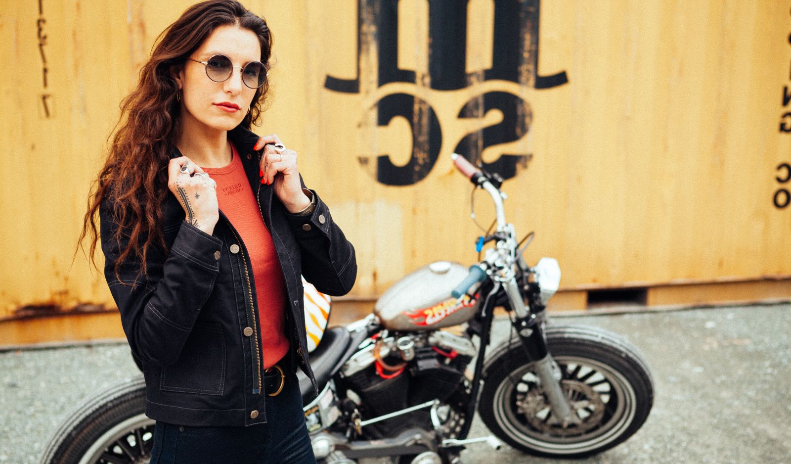 VESTE MOTO FEMME