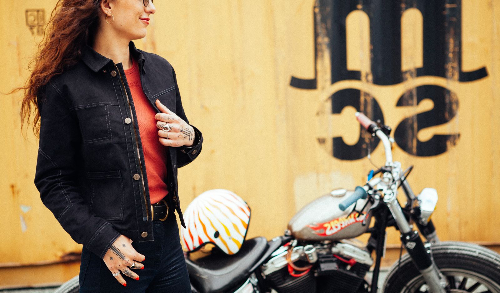 VESTE MOTO FEMMES