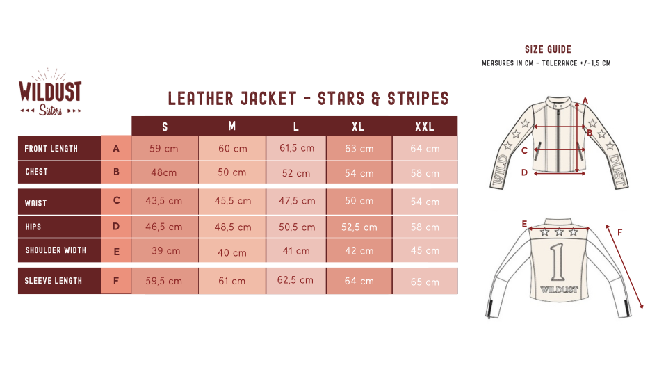 size guide stars&stripes