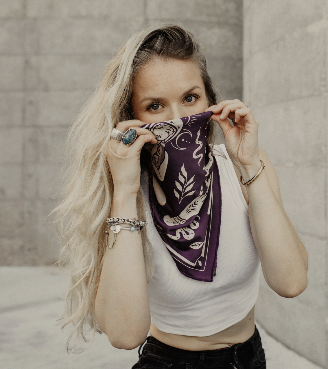 foulard moto therapy violet